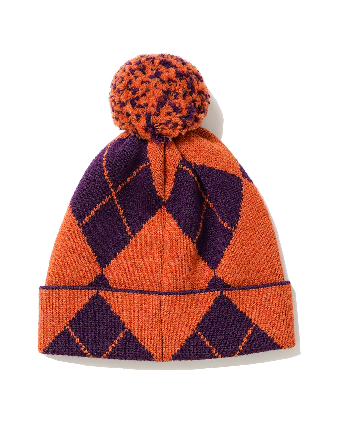 ARLEQUIN BEANIE ESCUDO EMBROIDERY/PURPLE ORANGE