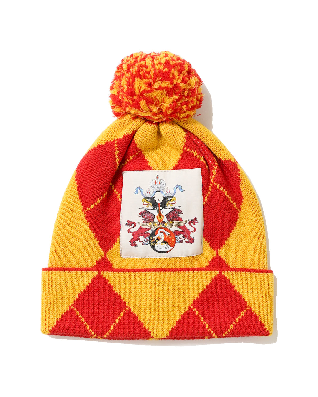 ARLEQUIN BEANIE ESCUDO EMBROIDERY/RED YELLOW