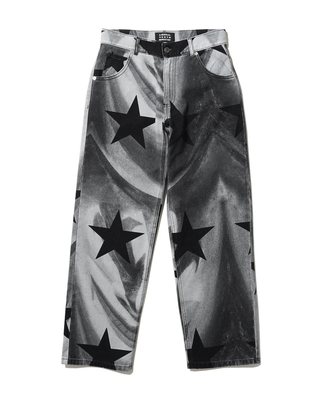 'KISS' PRINT DENIM PANTS - Baby's all right