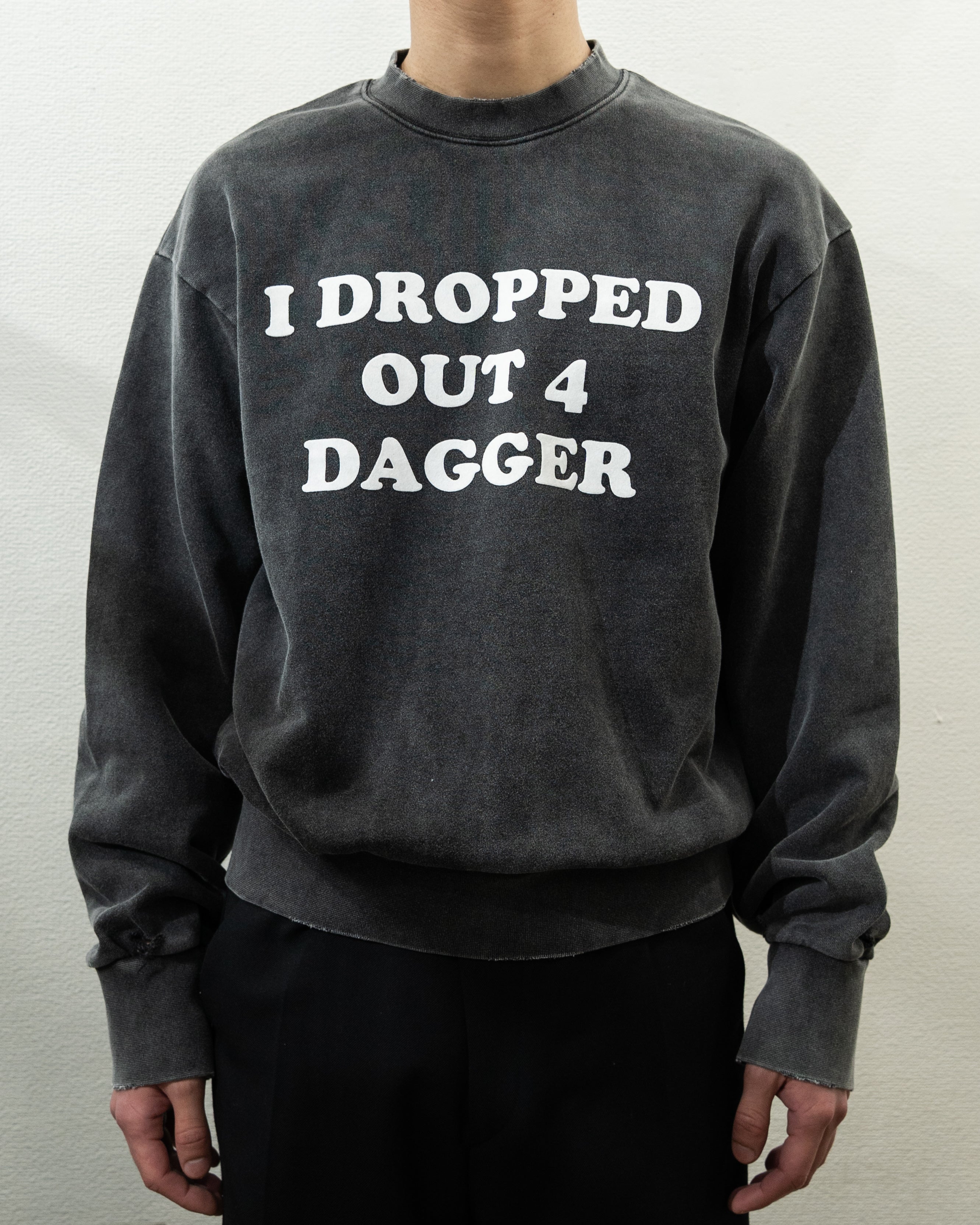 DROP OUT SWEATER VINTAGE BLACK *LAST