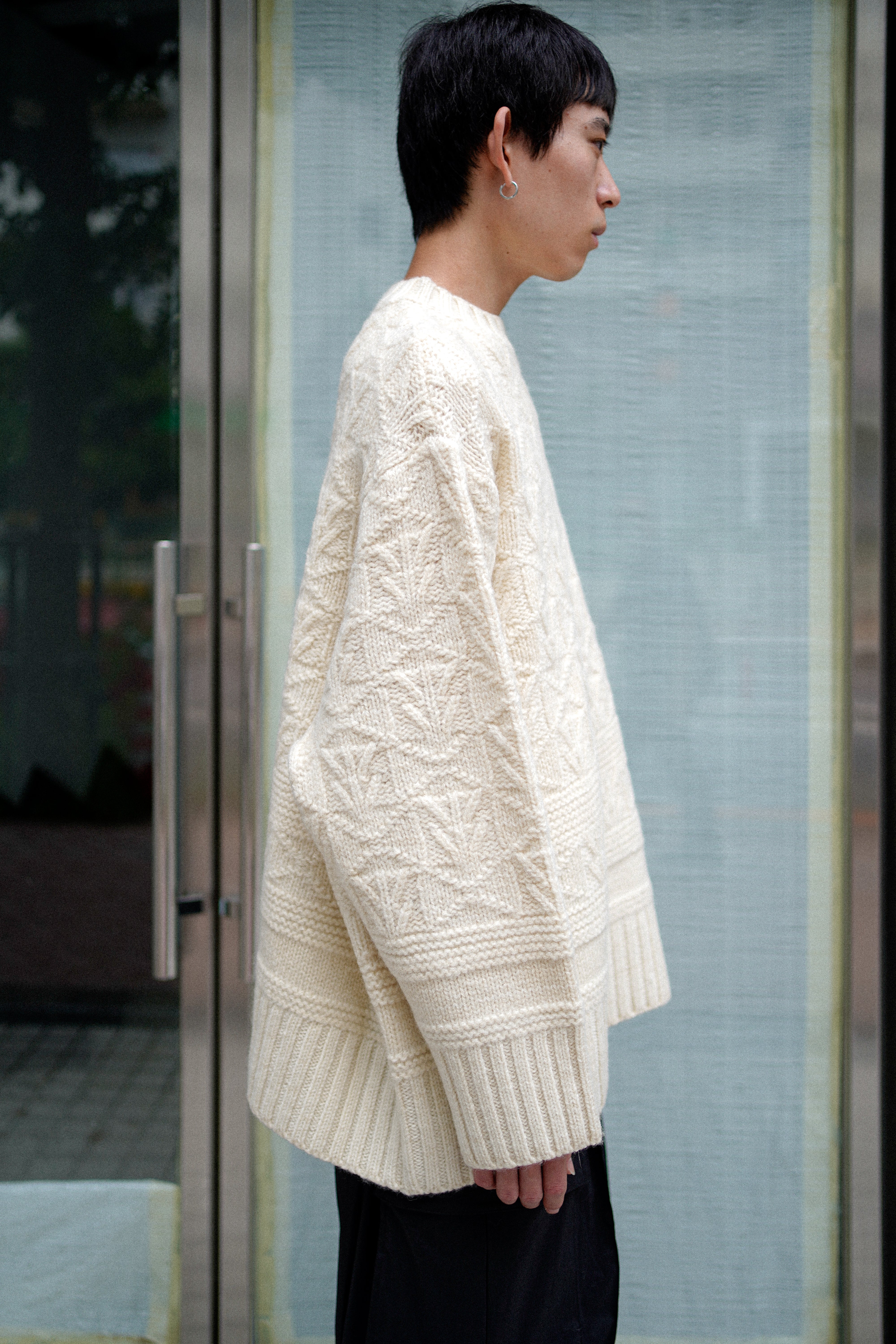 Hunting Oversized Knit (WHT)