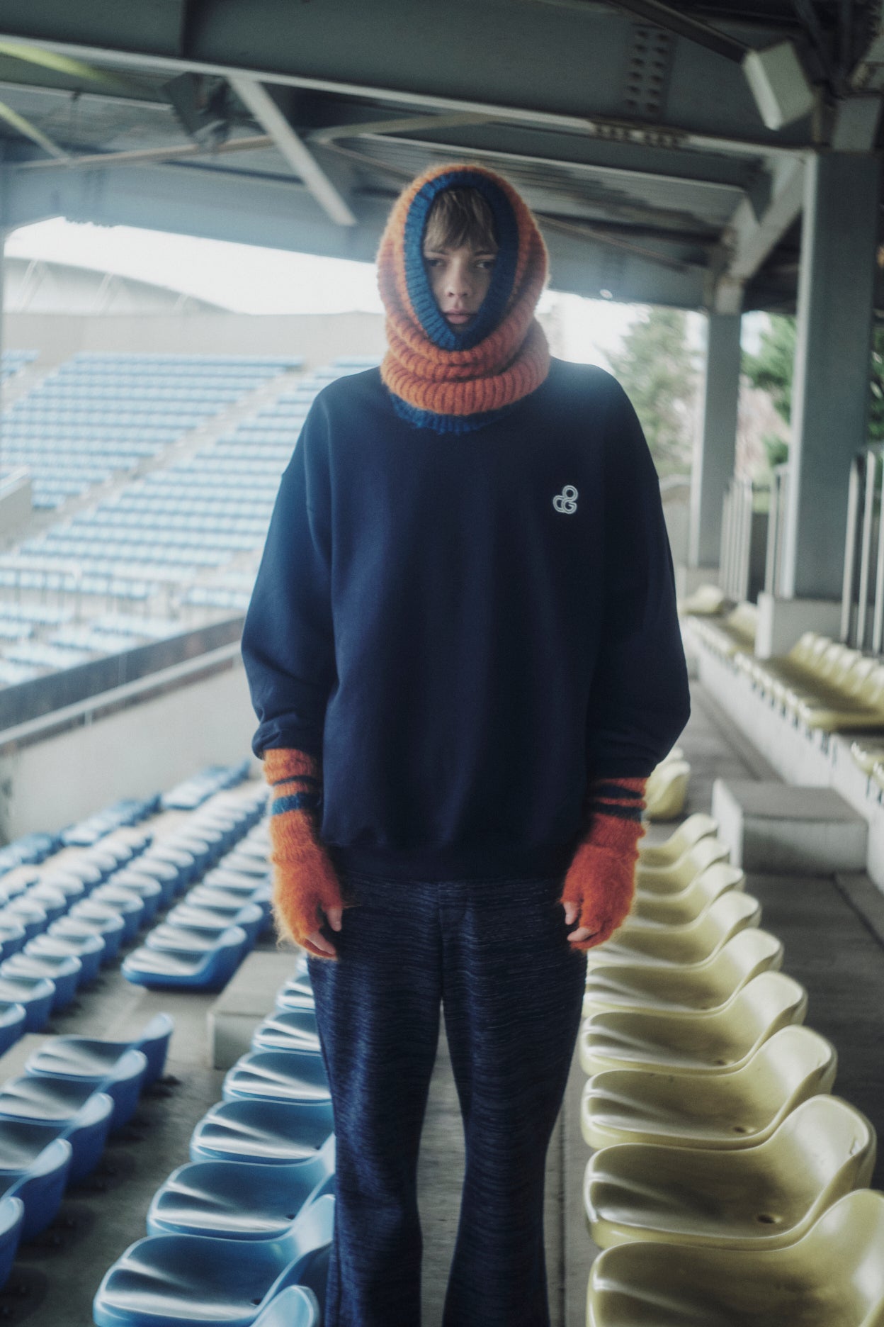 REFLECTOR KNIT PANTS (NVY) - Baby's all right