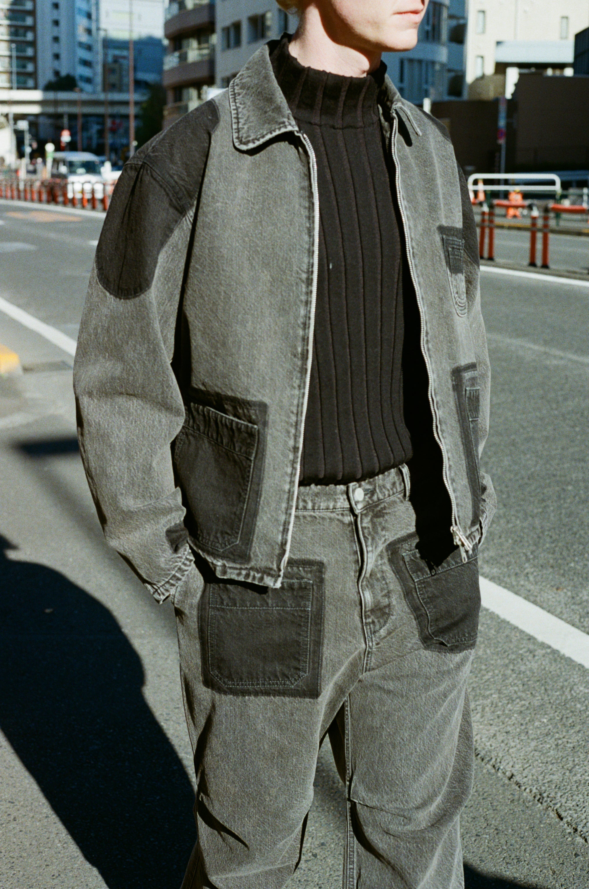 BIG RIB HENRY NECK KNIT (OAT)