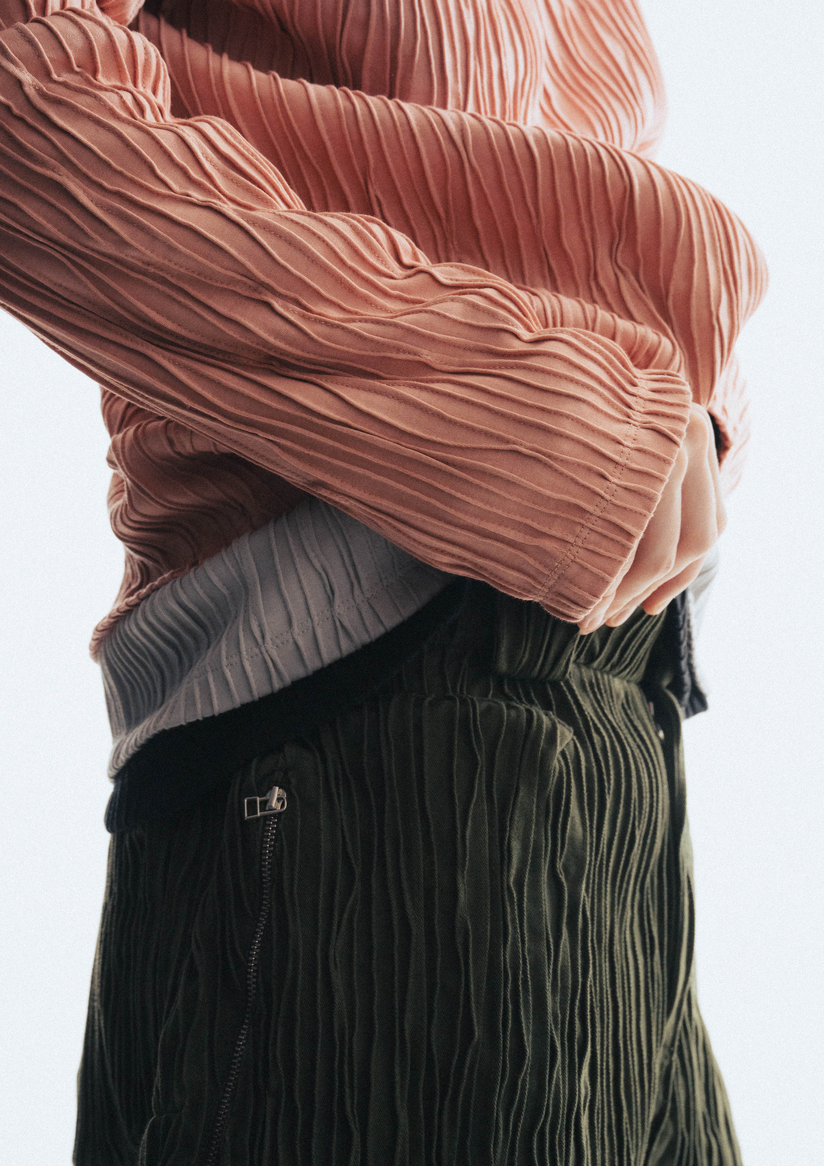 GILLED LONG SLEEVE T-SHIRT (GRY) *LAST