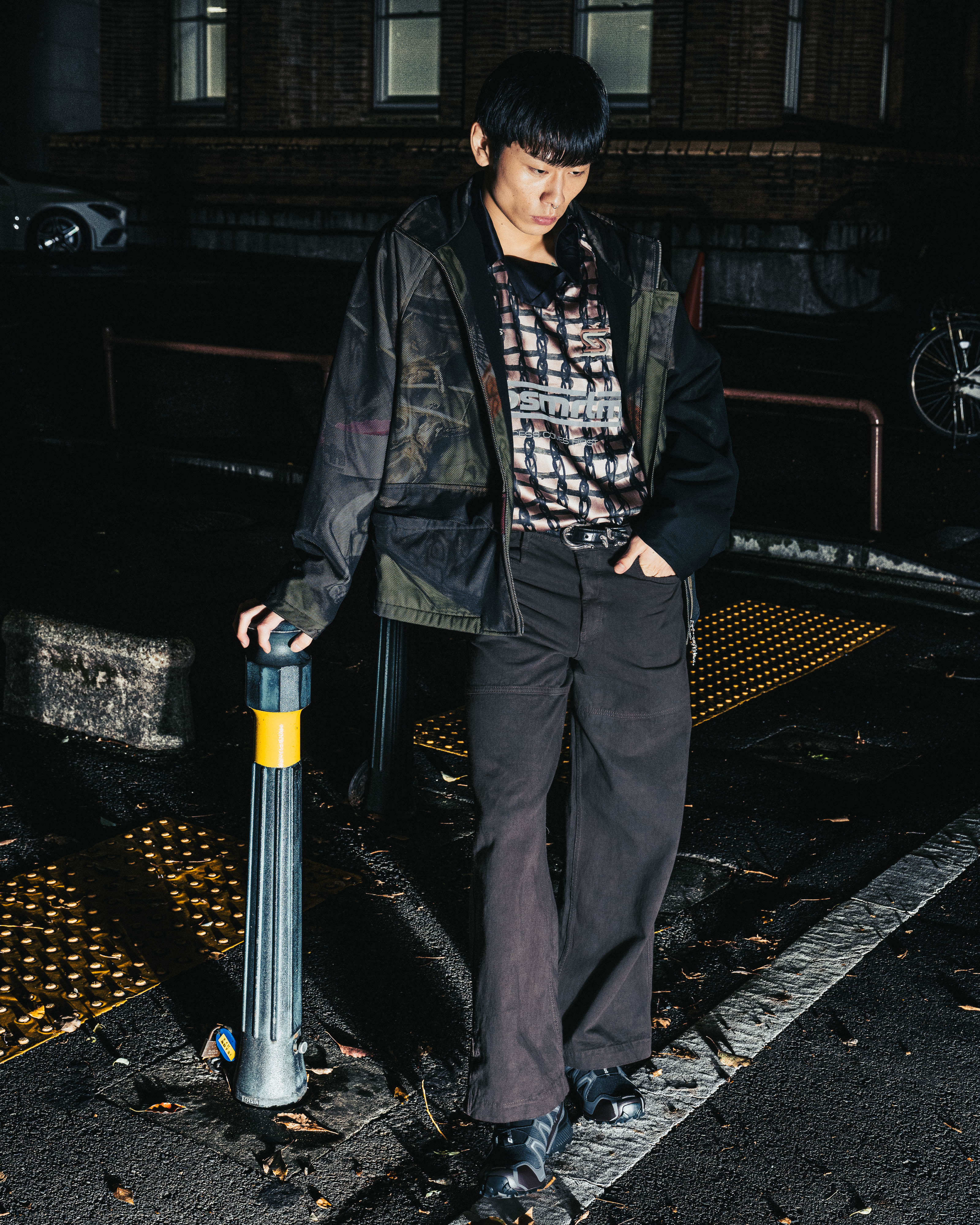 CRATE GRILLE SILK FOOTBALL TOP *LAST