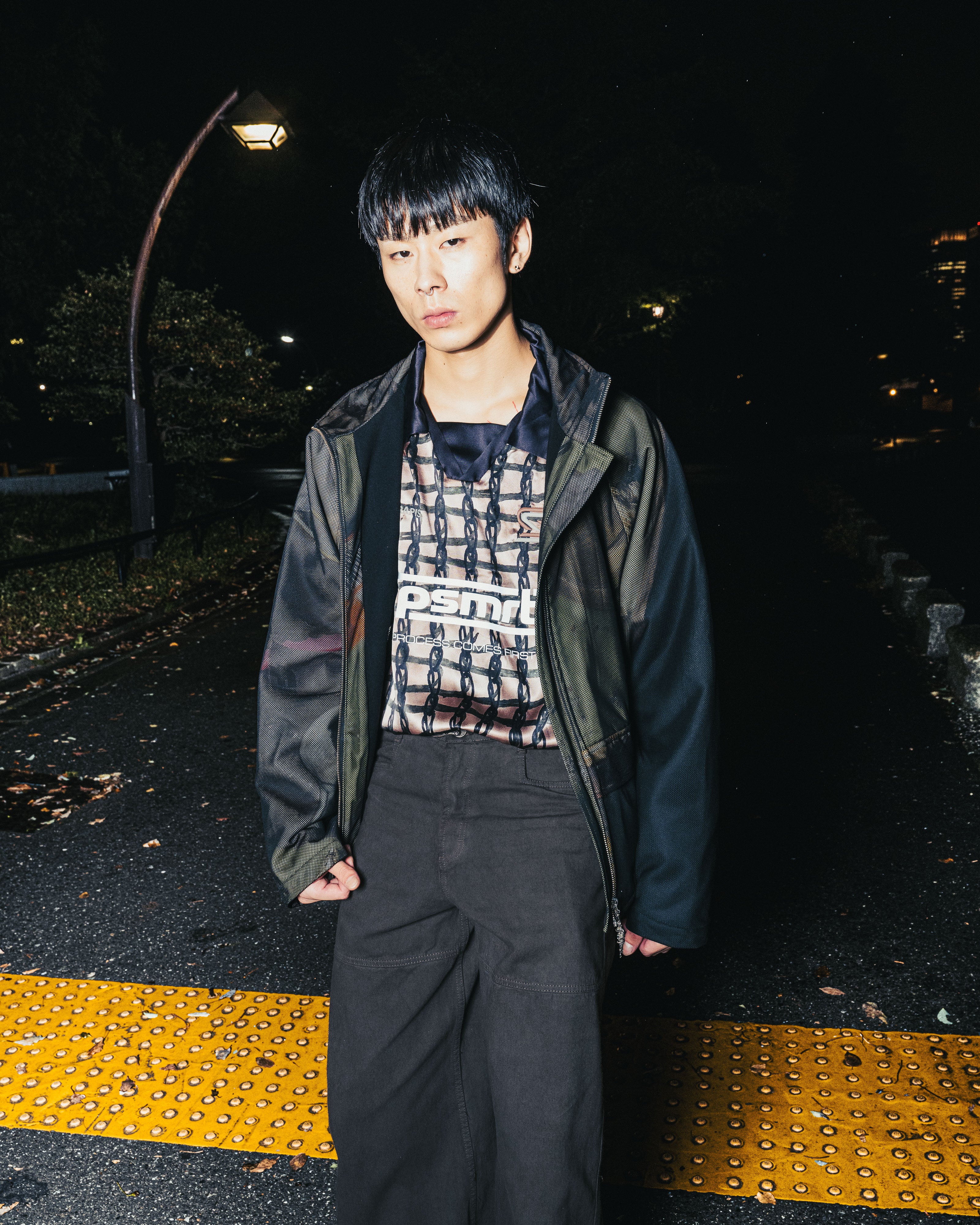 CRATE GRILLE SILK FOOTBALL TOP *LAST