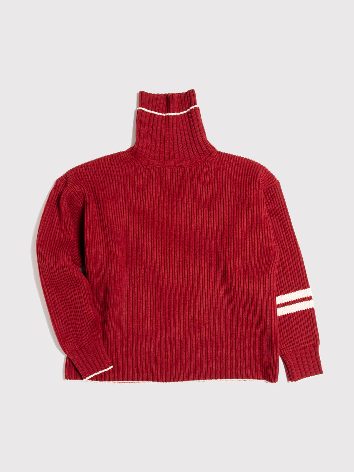 ROLL NECK WOOL & CASHMERE SWEATER (IVY RED) - Baby's all right