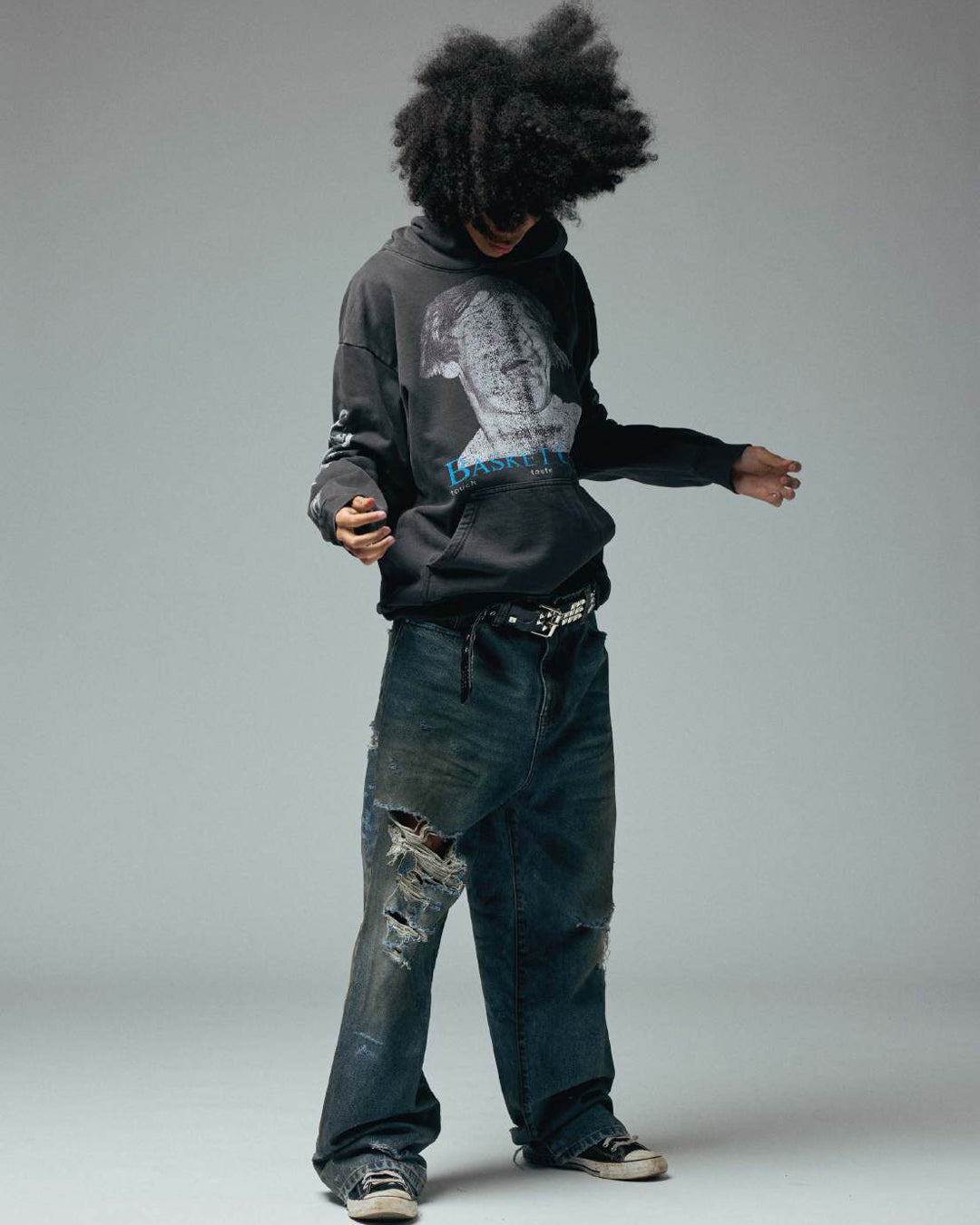 LAX BAGGY DENIM , junkyard wash (MLT)