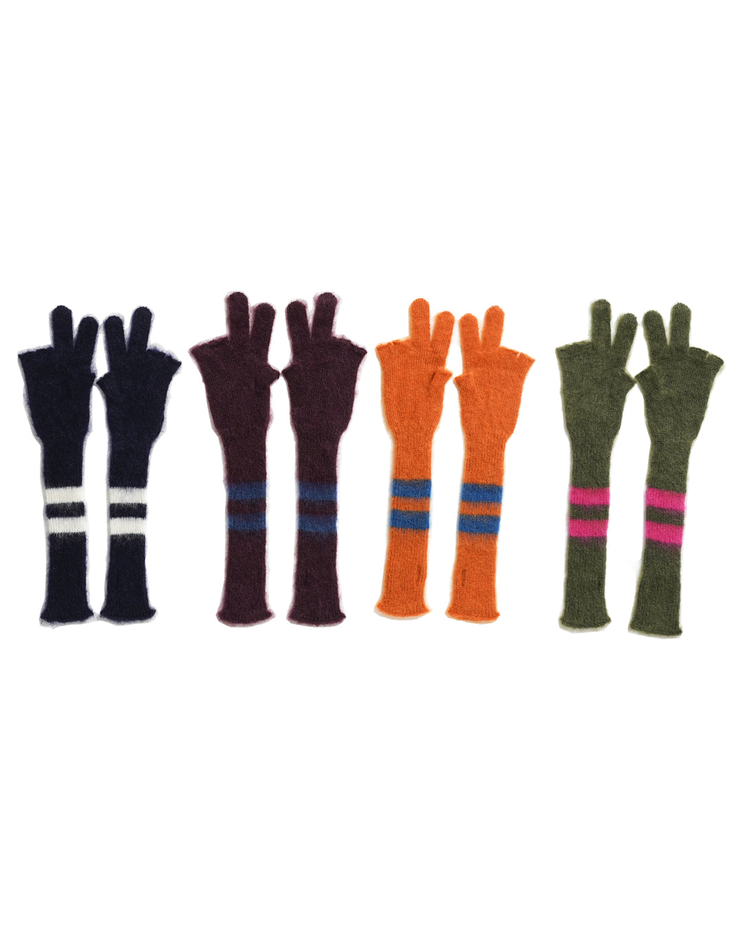 PEACE MOHAIR GLOVES (4COLORS) - Baby's all right