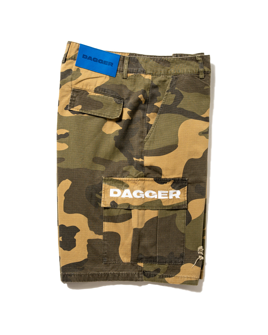 BIG BAGS CARGO SHORTS WASHED CAMO