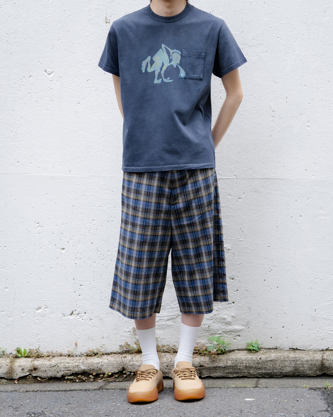 UNISEX CHECK SHORTS WOVEN