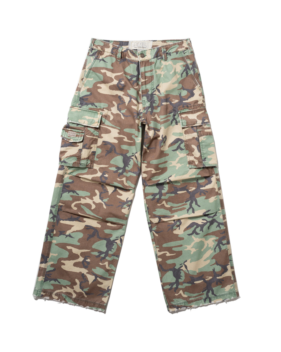 UNISEX CAMO CARGO PANTS WOVEN (CAMO) *LAST