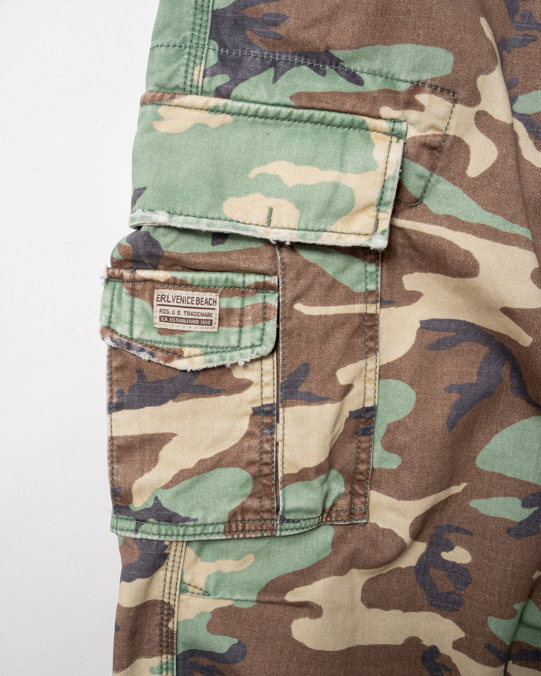 UNISEX CAMO CARGO PANTS WOVEN (CAMO) *LAST