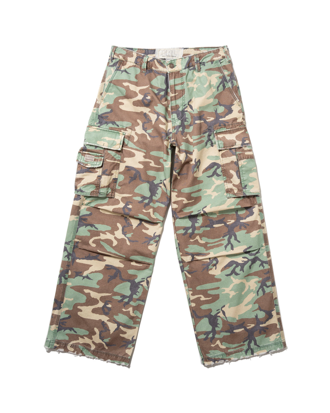 UNISEX CAMO CARGO PANTS WOVEN (CAMO) *LAST