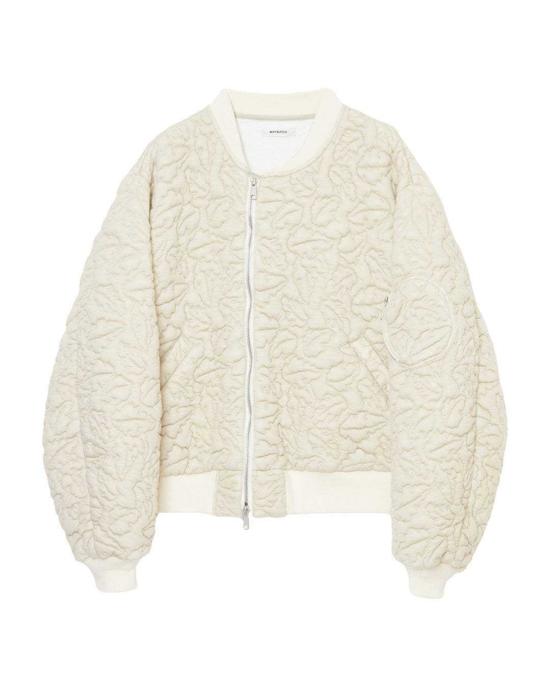 LEAVES QUILTED JACQUARD JACKET (OFF)