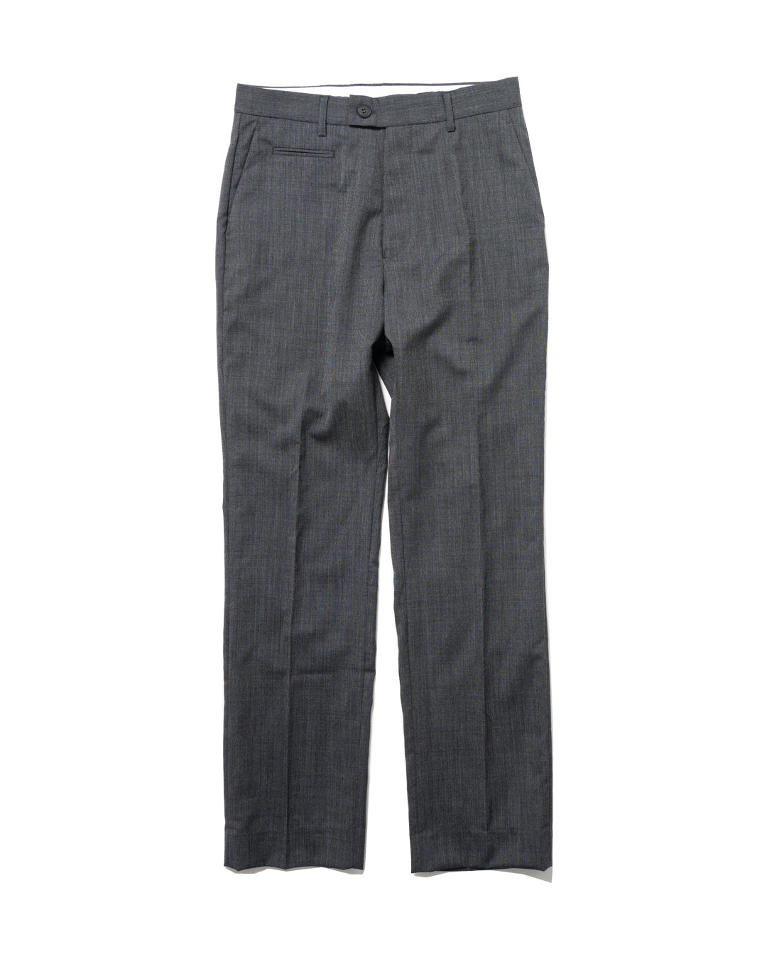 WOOL STRAIGHT TROUSERS (BLK)