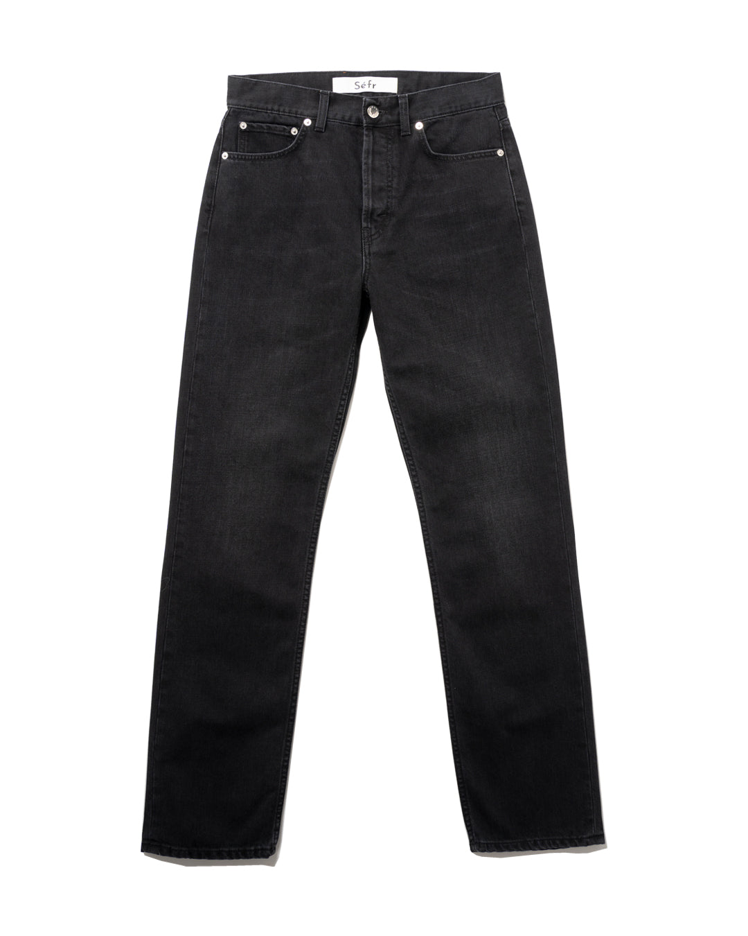 STRAIGHT CUT JEANS (BLK)