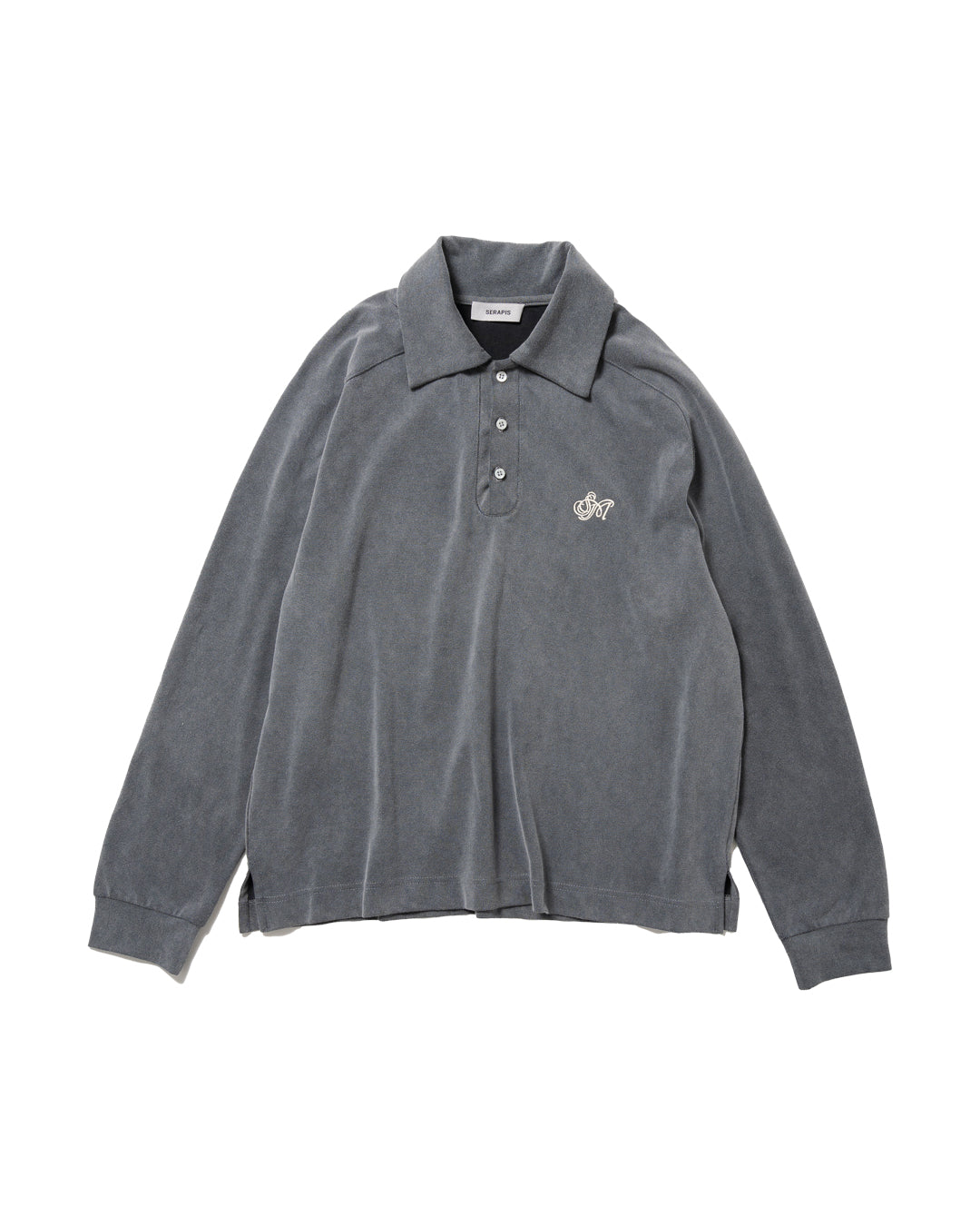 GREY LS SAILOR POLO TOP *LAST