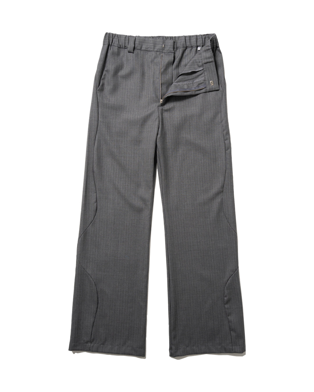 GREY SPLIT PANTS