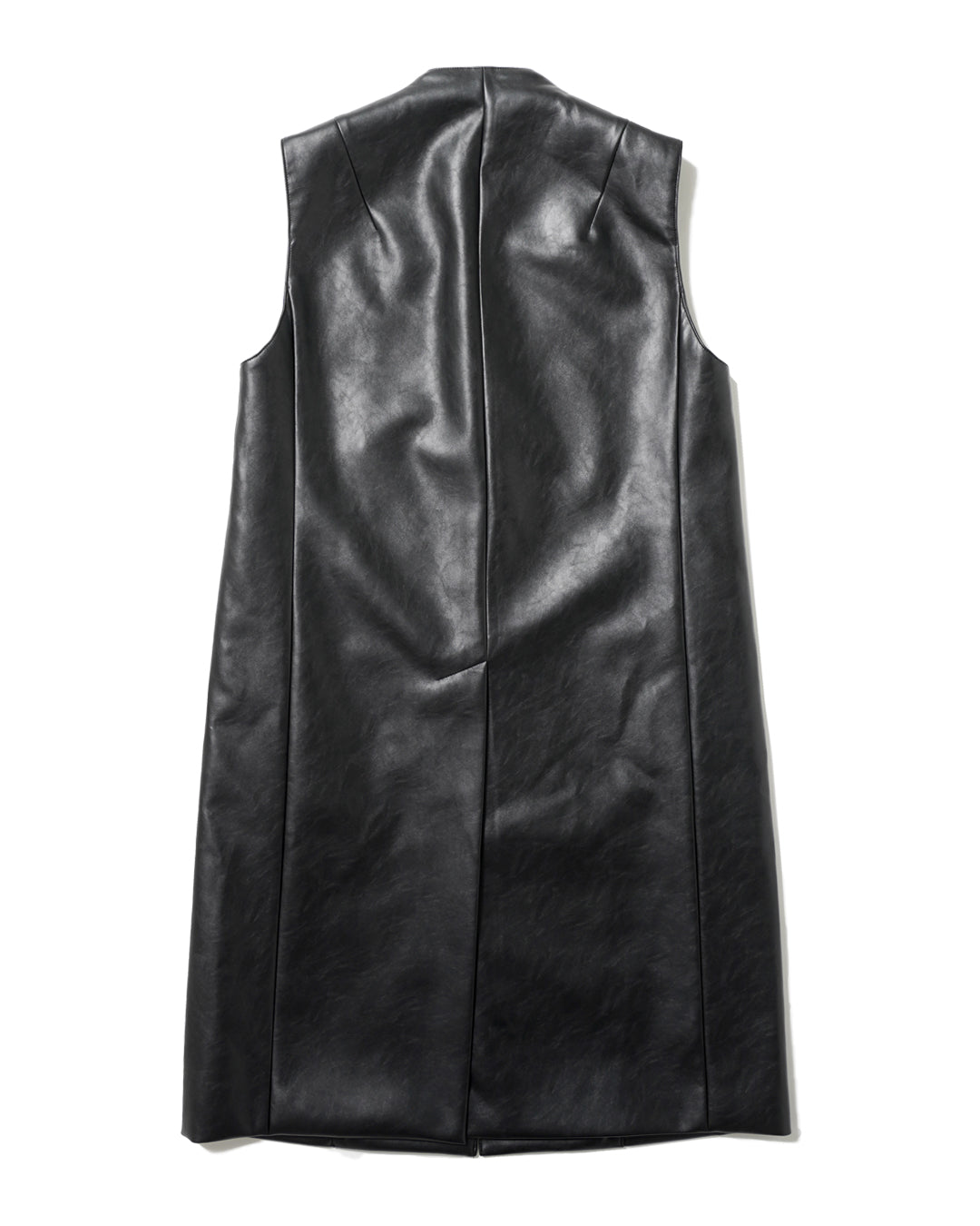 SYNTHETIC LEATHER SLEEVELESS COAT - Baby's all right