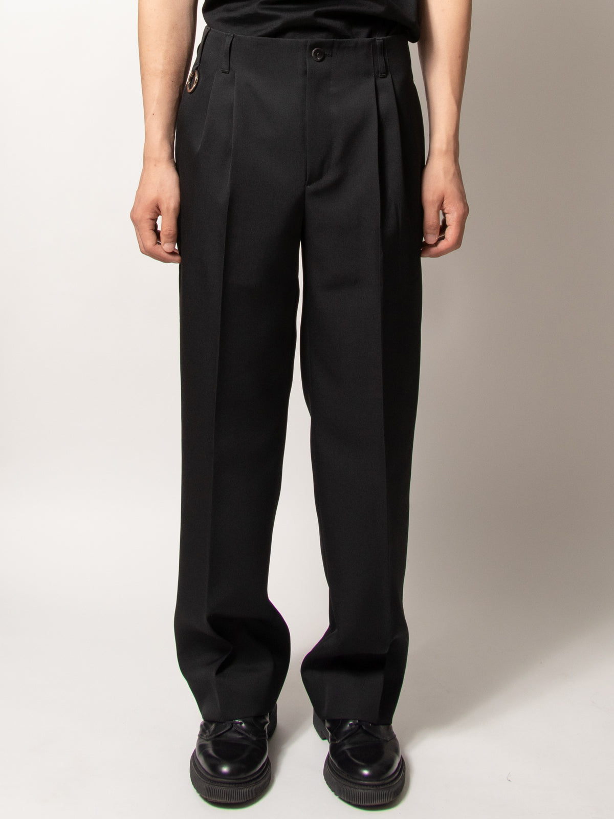 QUINN / Wide Tailored Pants (BLK) - Baby's all right