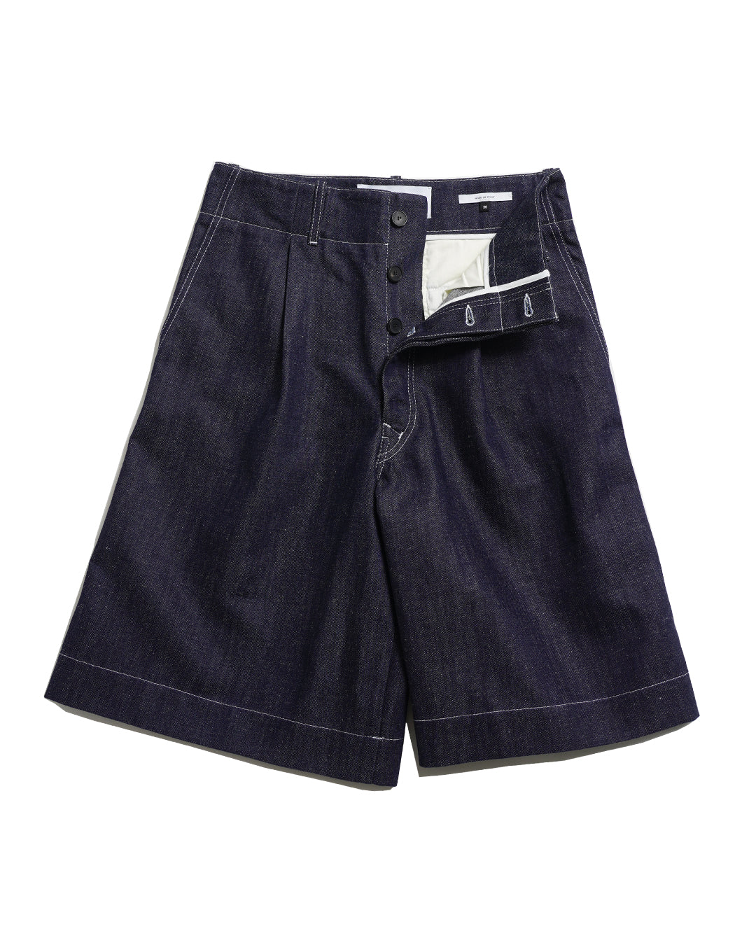 CONTRASTED PLEATED SHORT (NVY) - Baby's all right