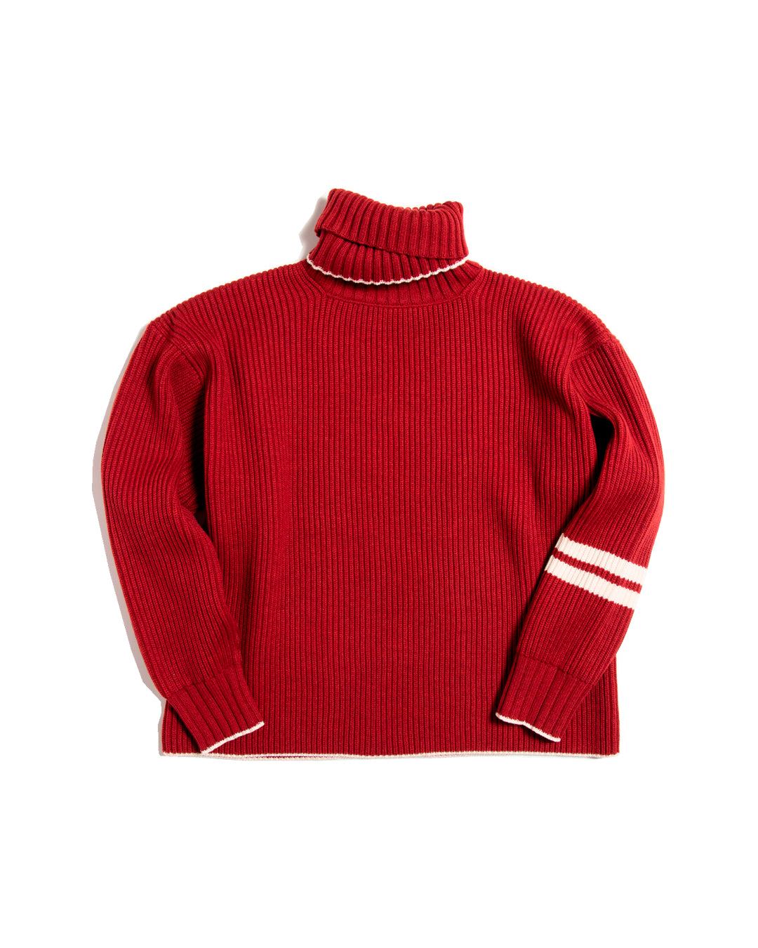 ROLL NECK WOOL & CASHMERE SWEATER (IVY RED) - Baby's all right