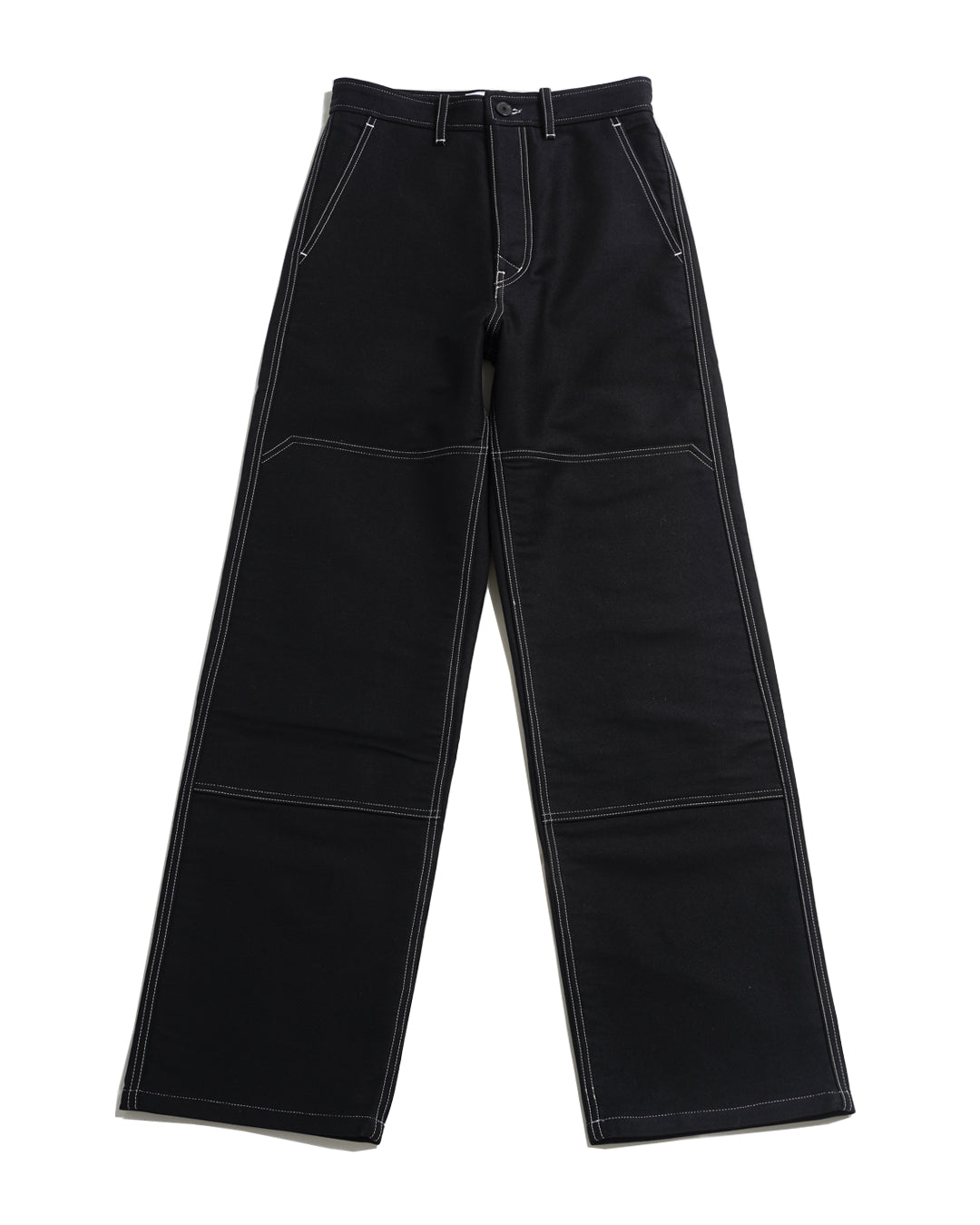 KNEE PATCH WORKWEAR TROUSERS (D.GRY) - Baby's all right