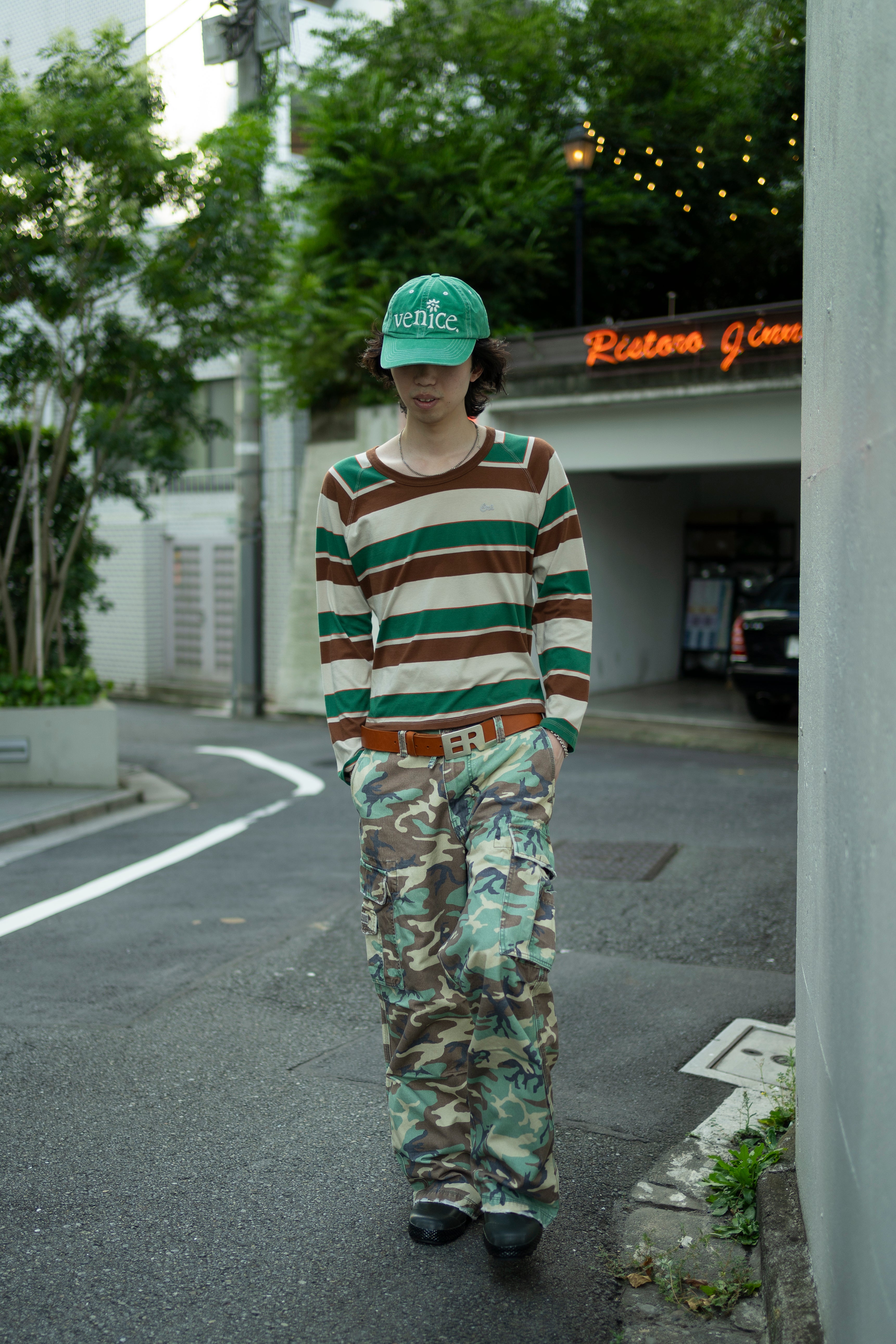 UNISEX CAMO CARGO PANTS WOVEN (CAMO) *LAST