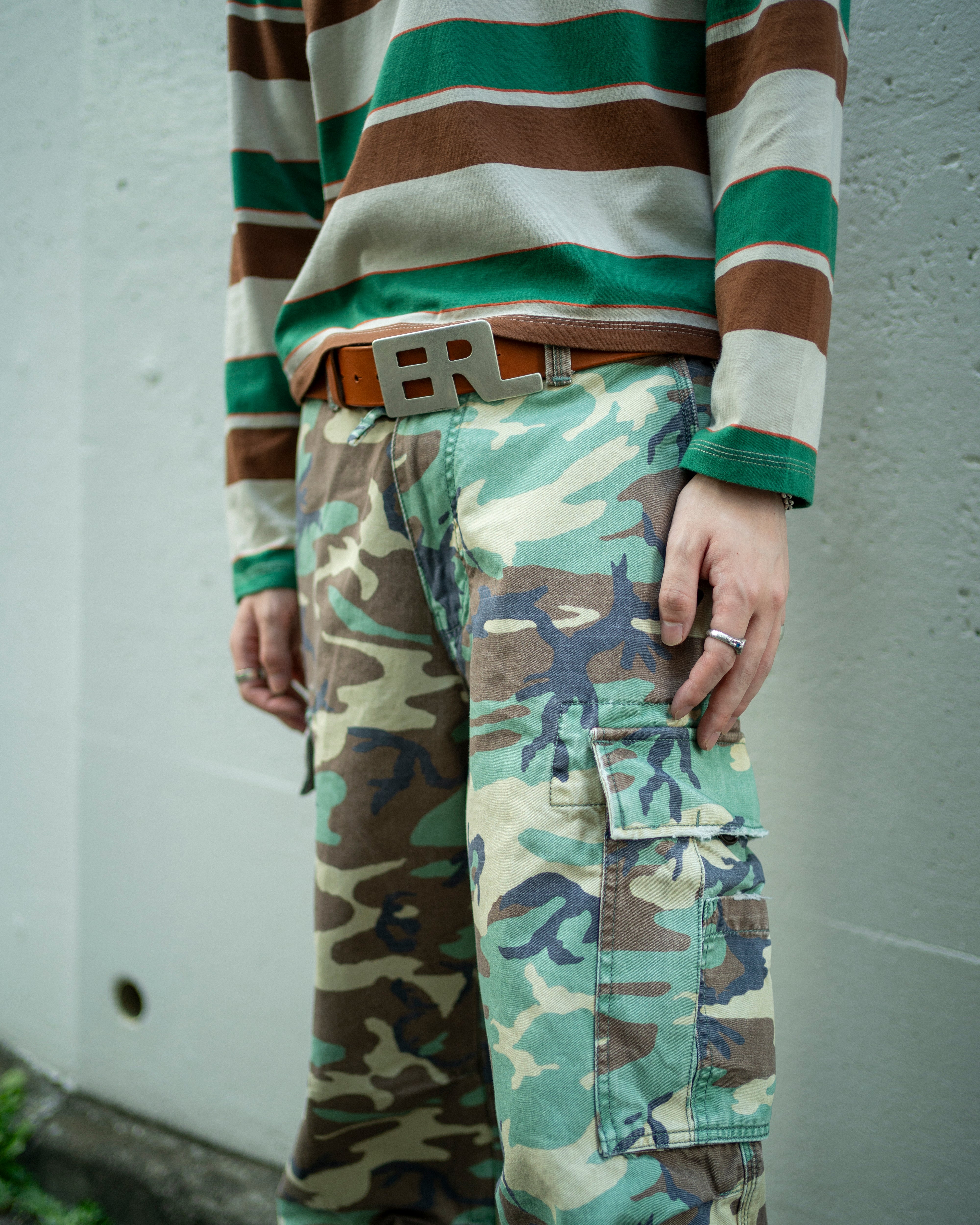 UNISEX CAMO CARGO PANTS WOVEN (CAMO) *LAST