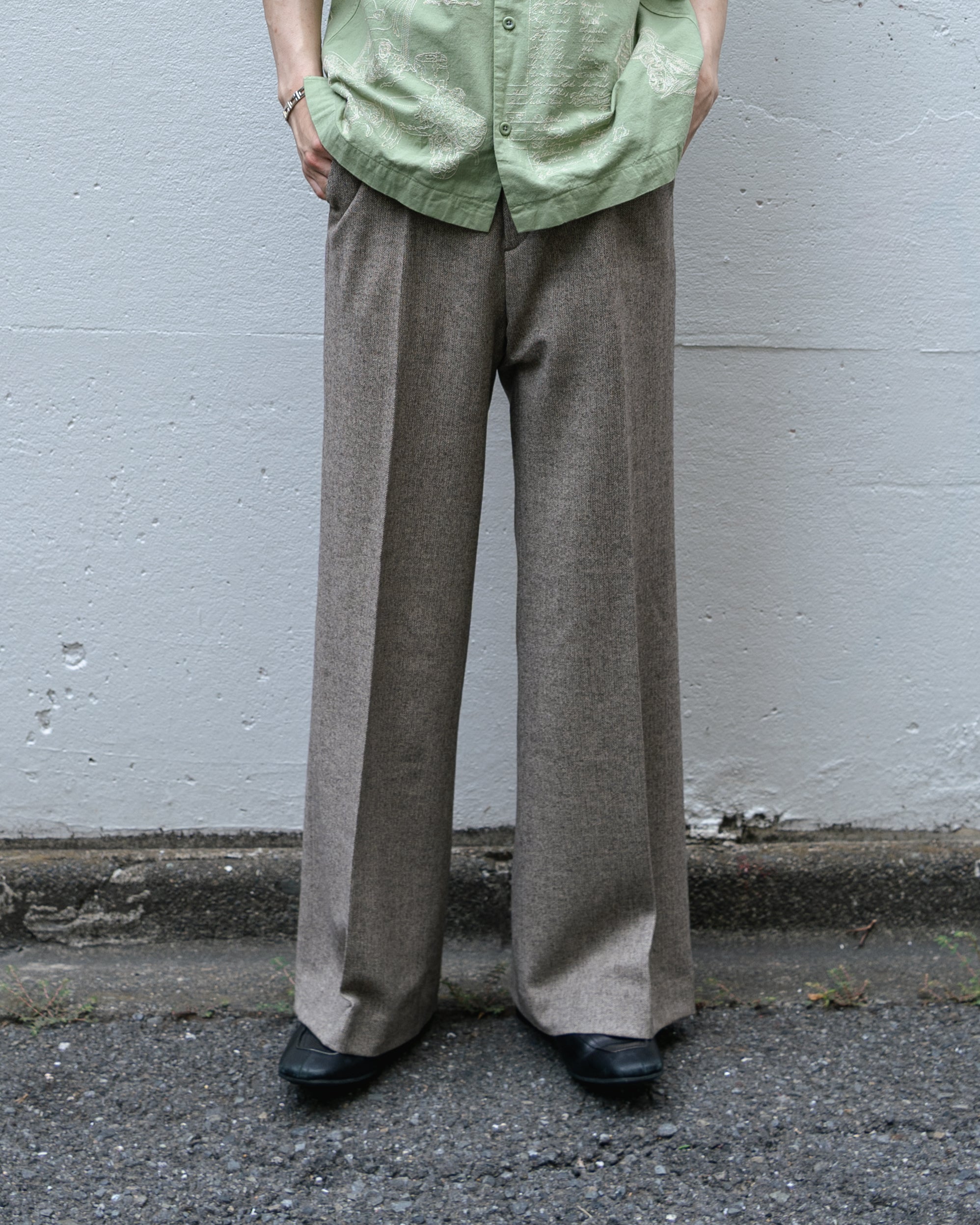 VALAADO BAG ベージュ　ワイドスラックス VALAADO - BAG (BEG) | Baby's all right ONLINE STORE
