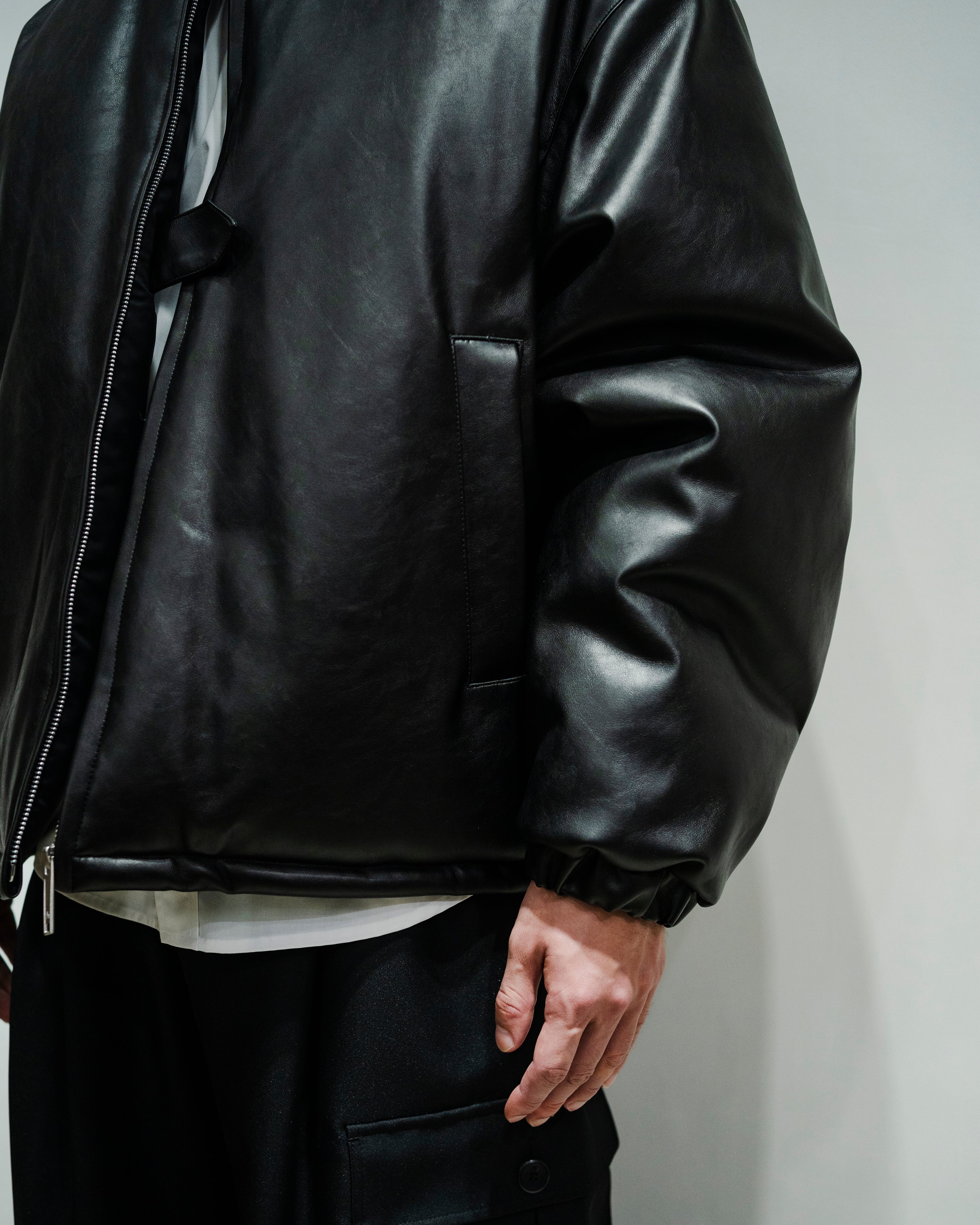 PADDED VOLUMED BLOUSON (BLK)