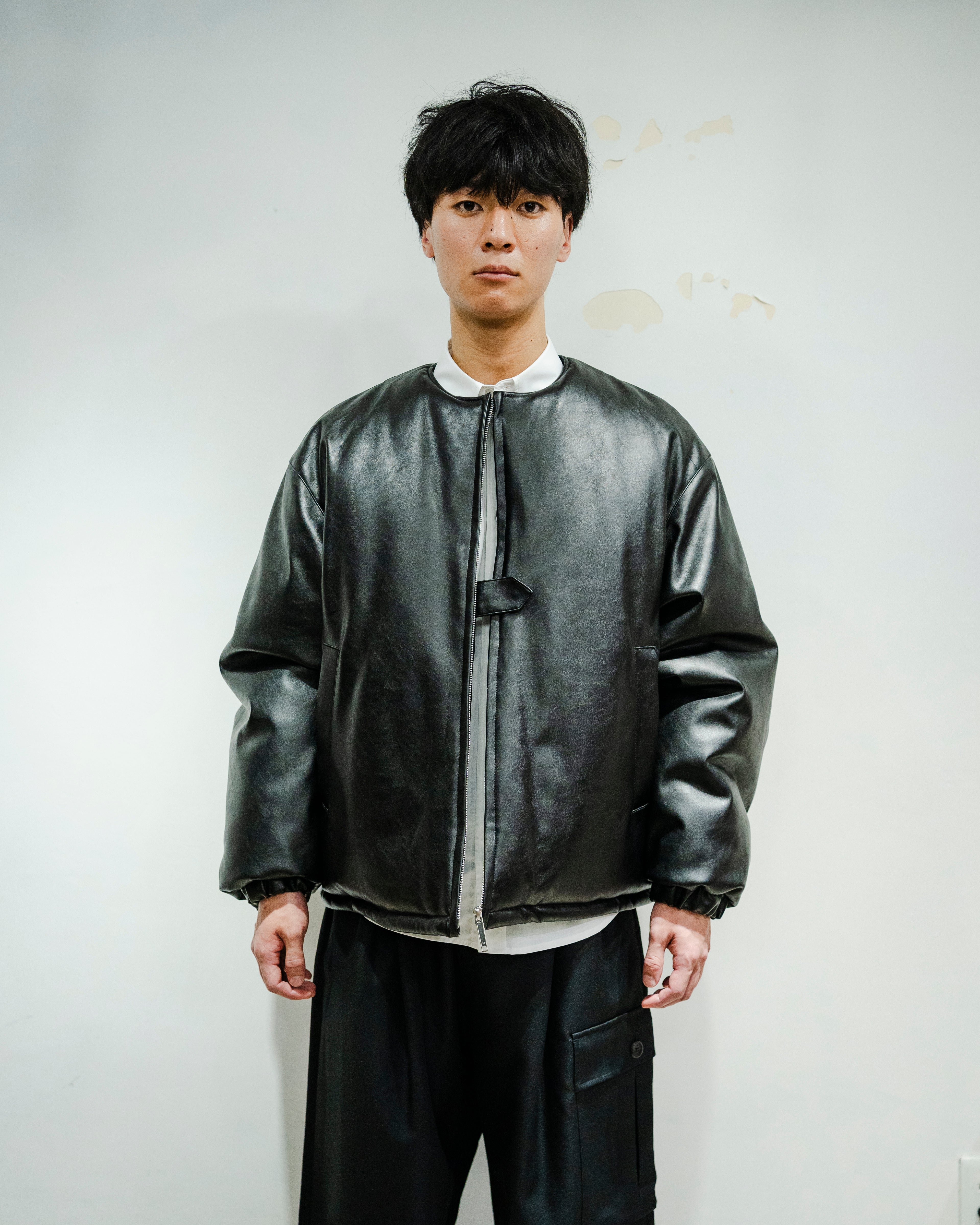 PADDED VOLUMED BLOUSON (BLK)