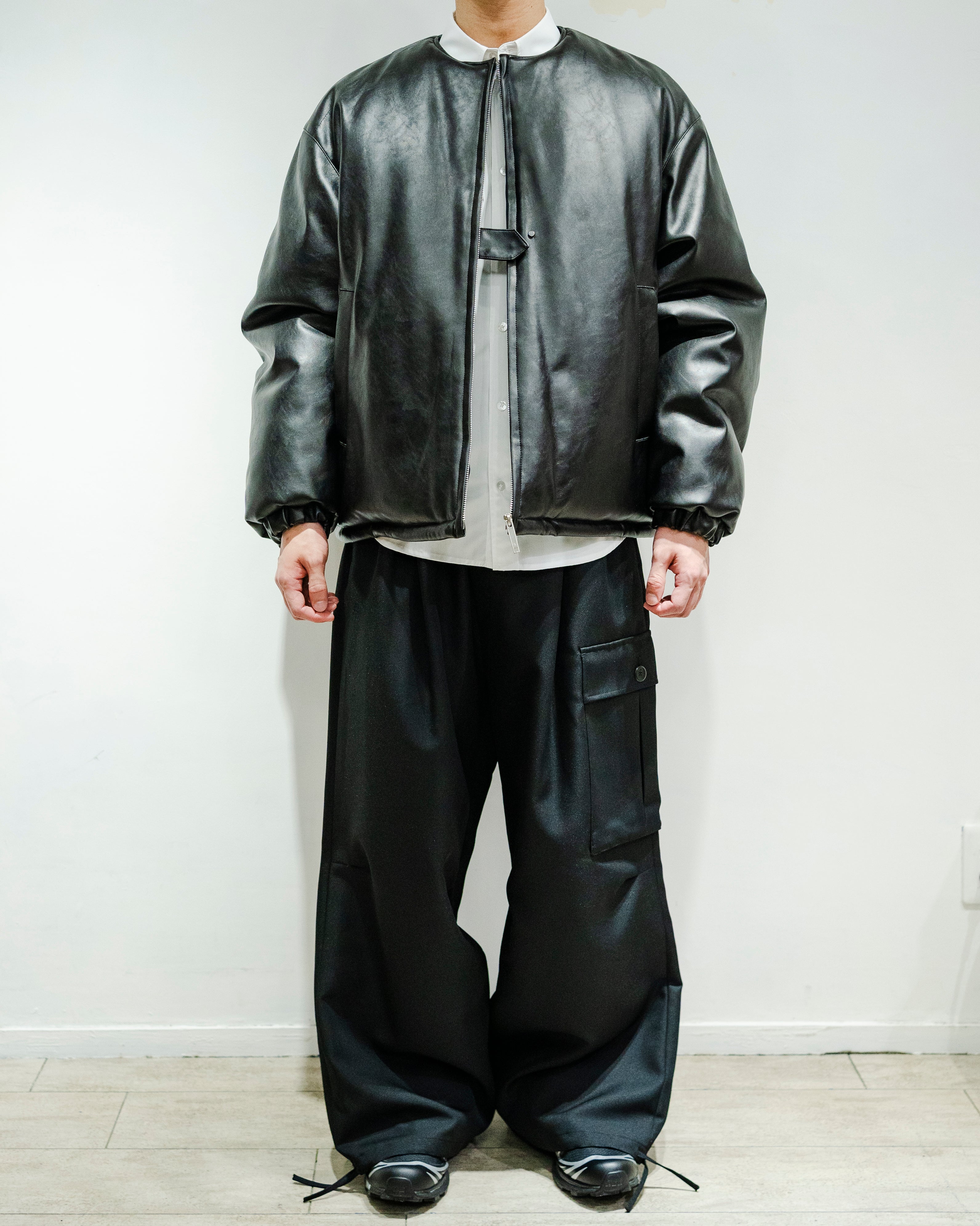 PADDED VOLUMED BLOUSON (BLK)