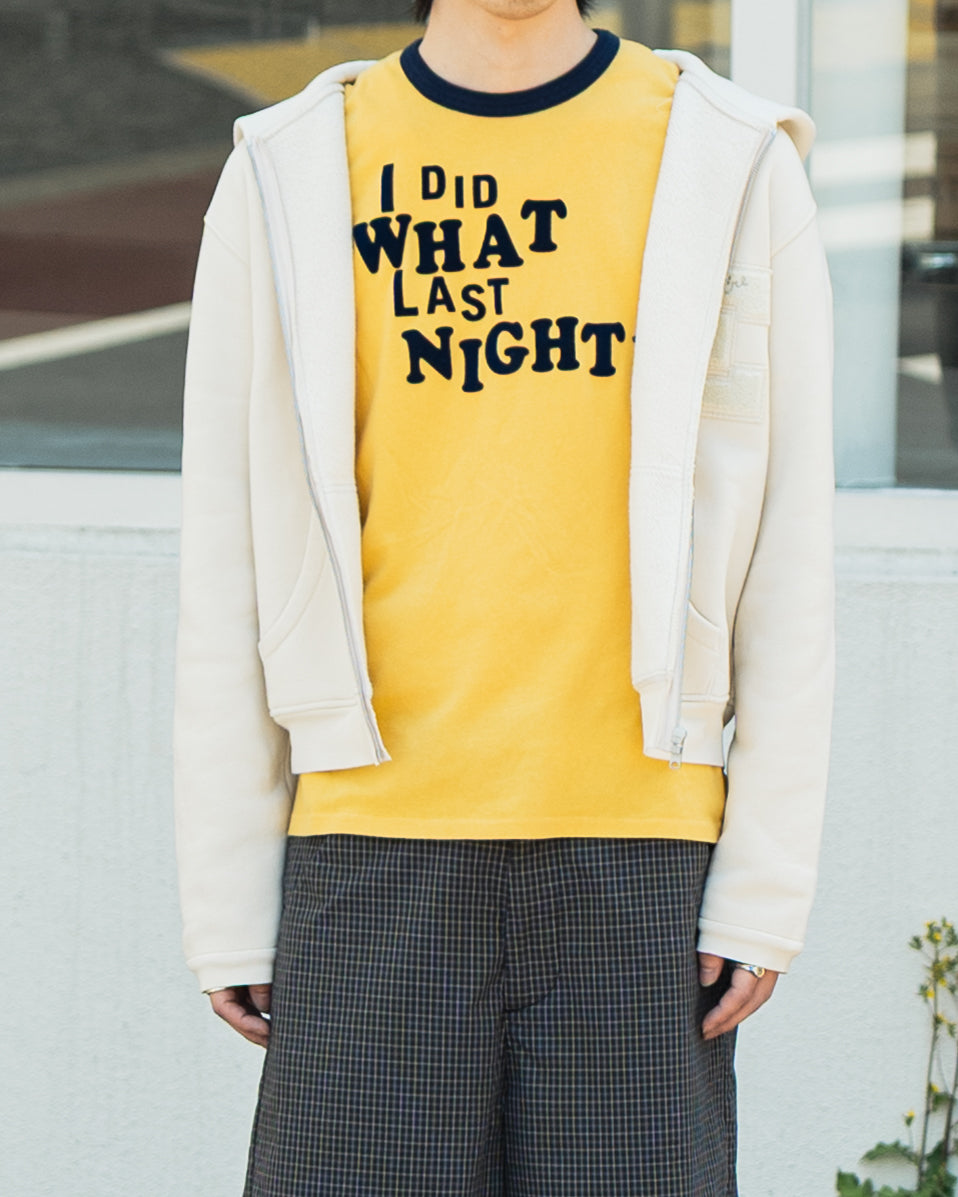 UNISEX I DID WHAT LAST NIGHT RINGER T-SHIRT (Back in stock)