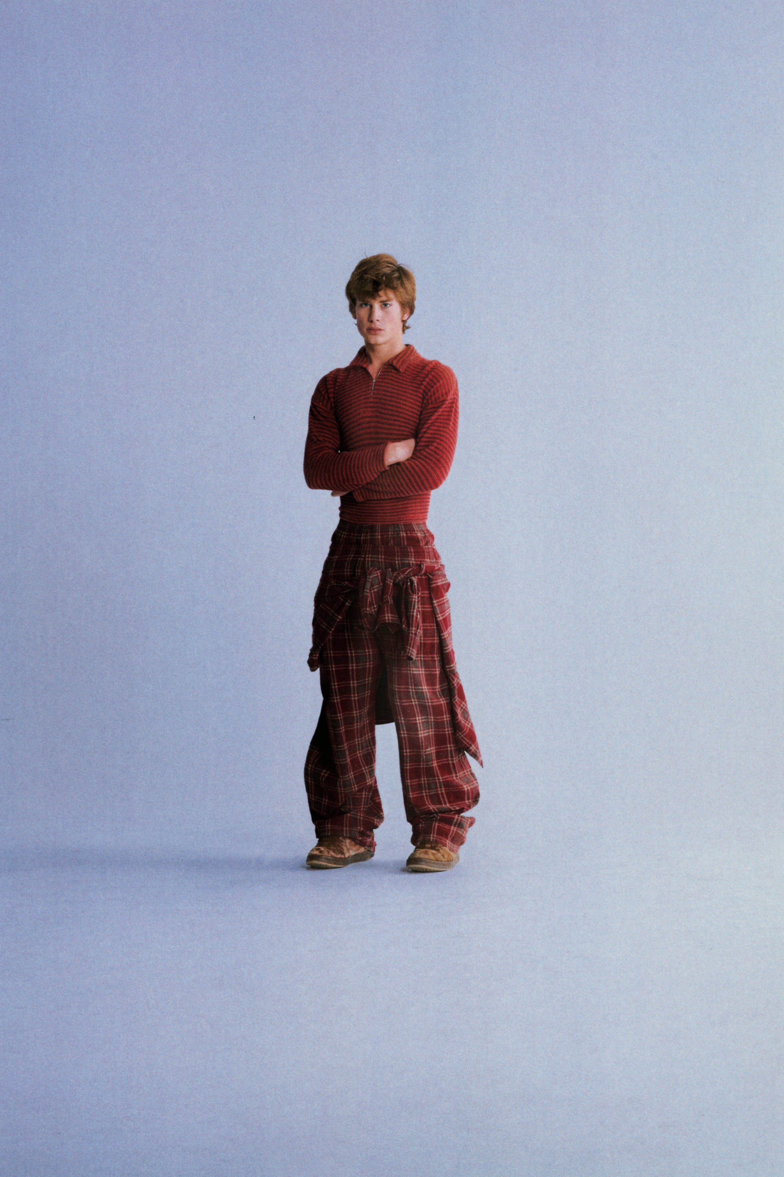 UNISEX PLAID LOUNGE PANTS WOVEN (RED)