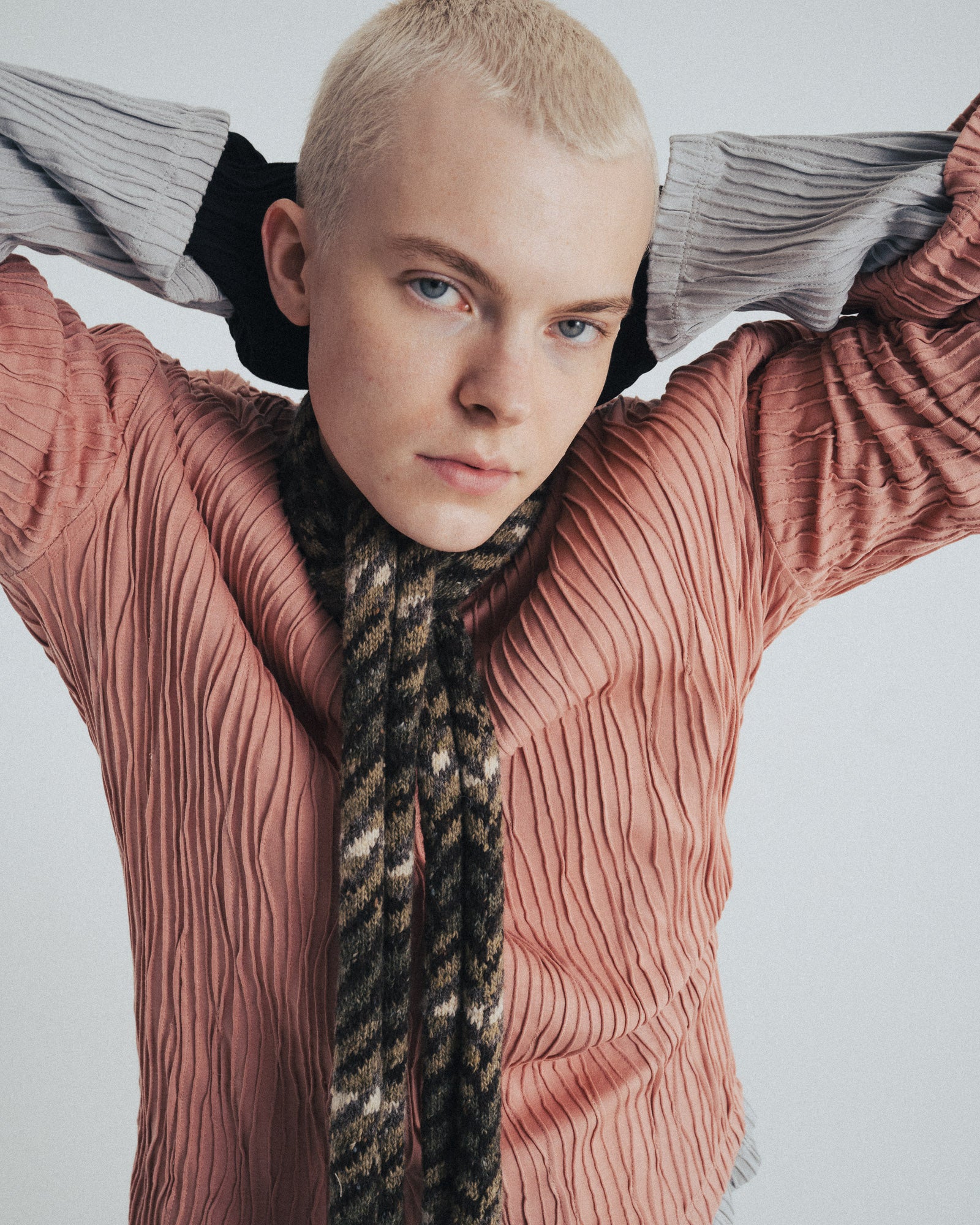 GILLED LONG SLEEVE T-SHIRT (GRY) *LAST