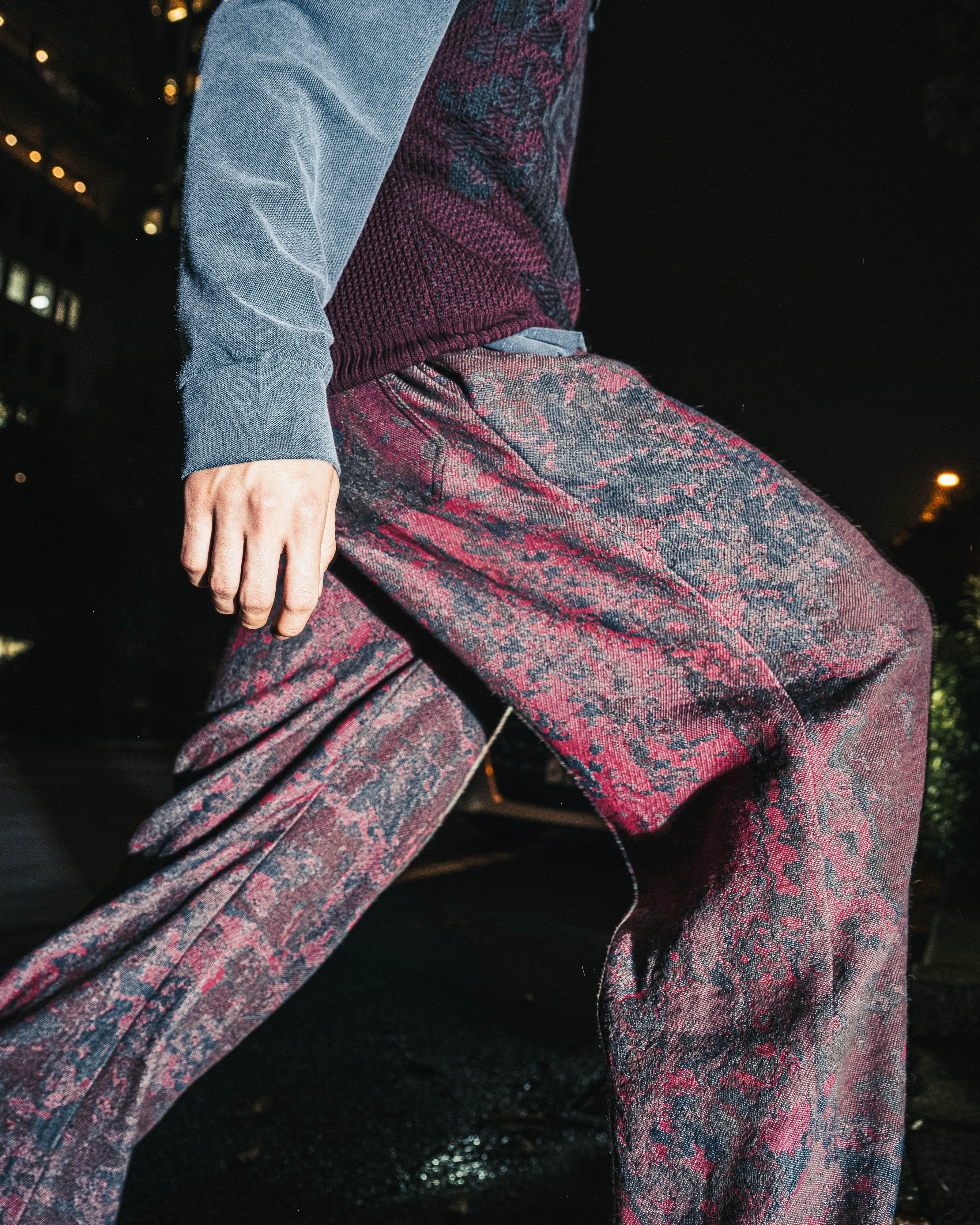 NEW RUST JACQUARD RUDDER PANTS *LAST