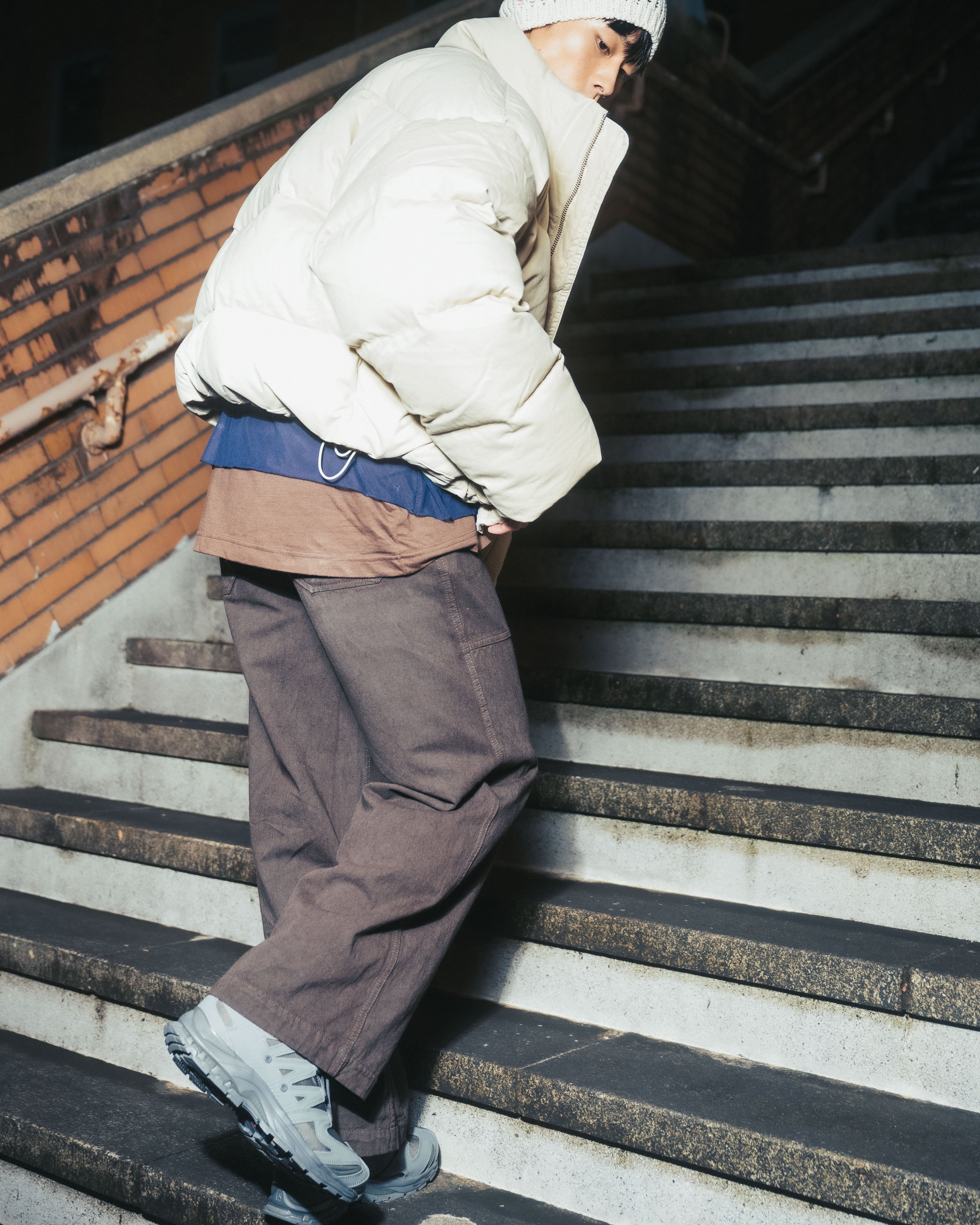 DARK RUST BROWN DYED SAILOR PANTS