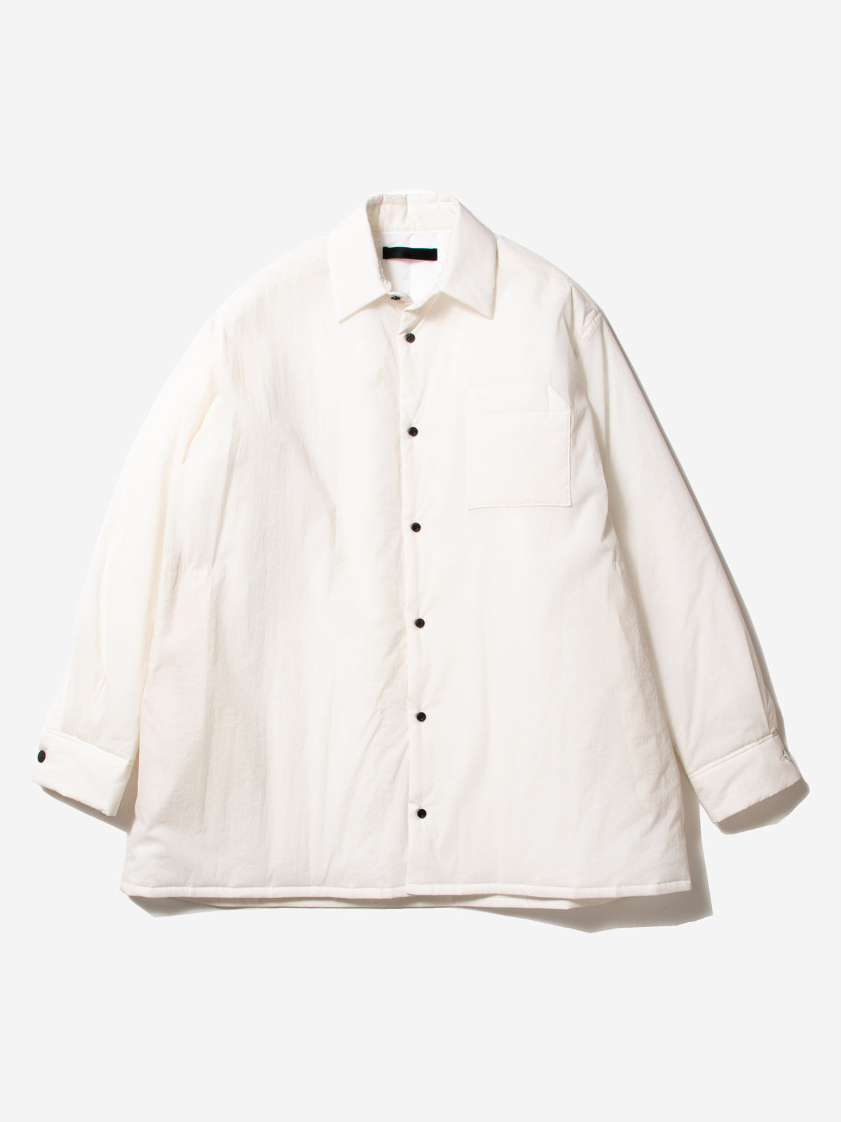 PADDED OVERSIZED SHIRT (WHT) - Baby's all right