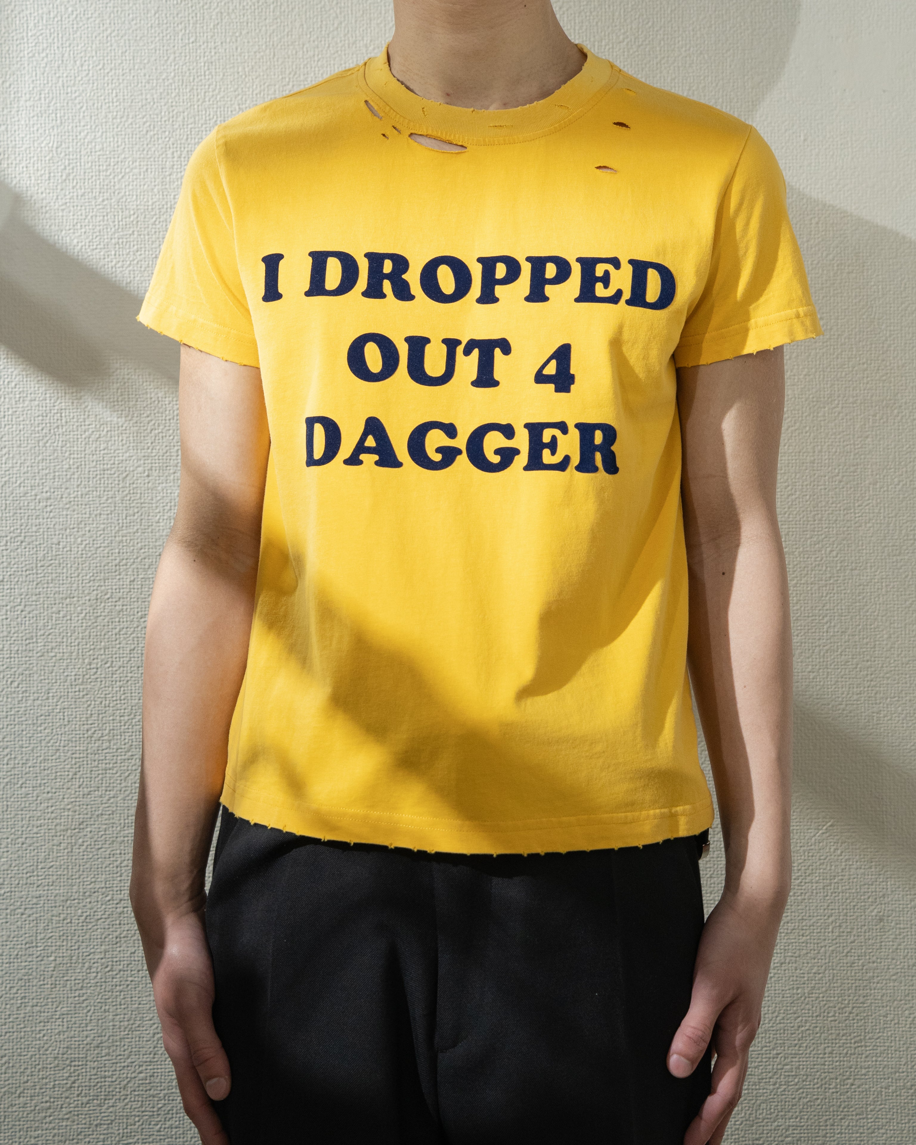 DROP OUT SHRUNK TS VINTAGE YLW